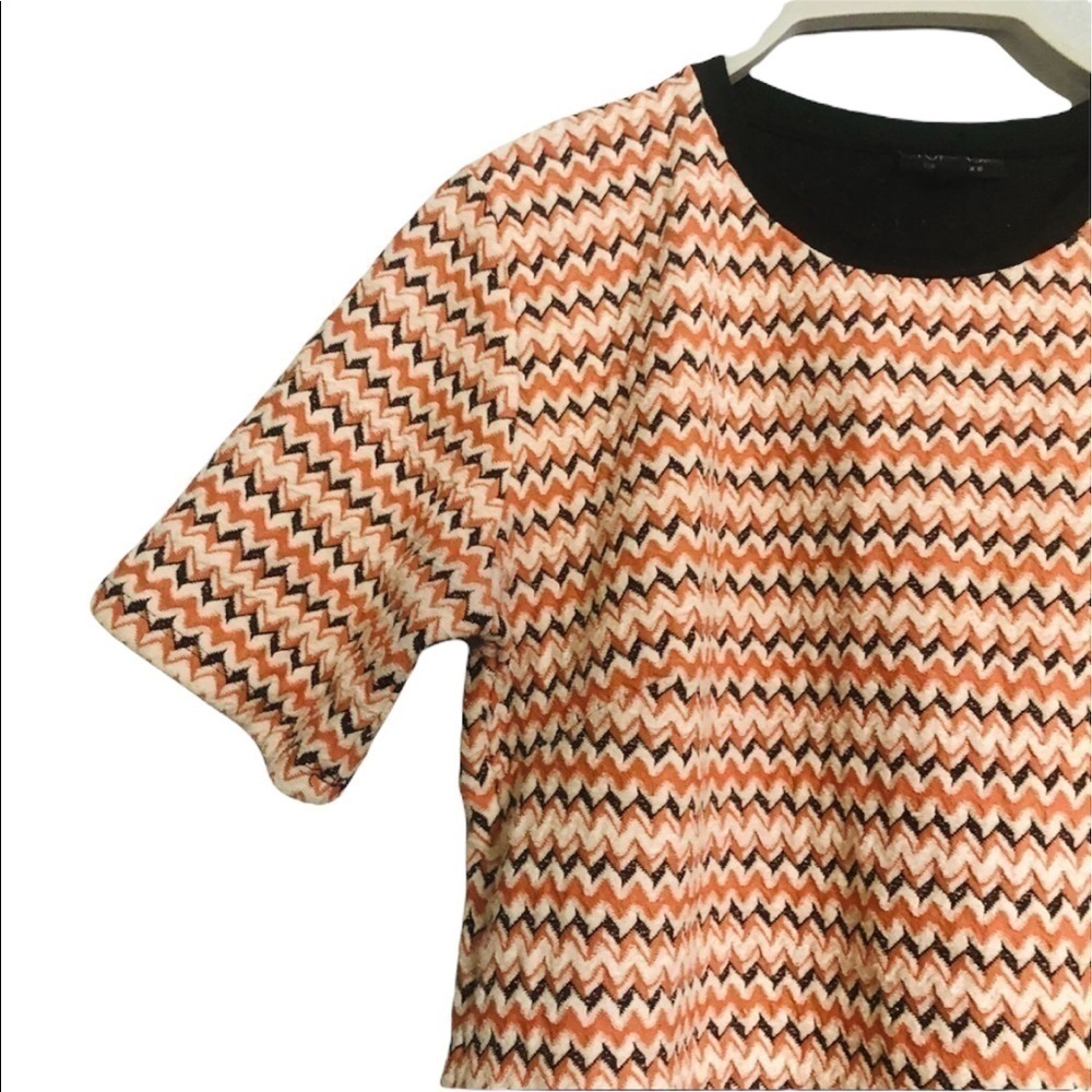 TopShop striped chevron woven dress retro vintage - Picture 2 of 8